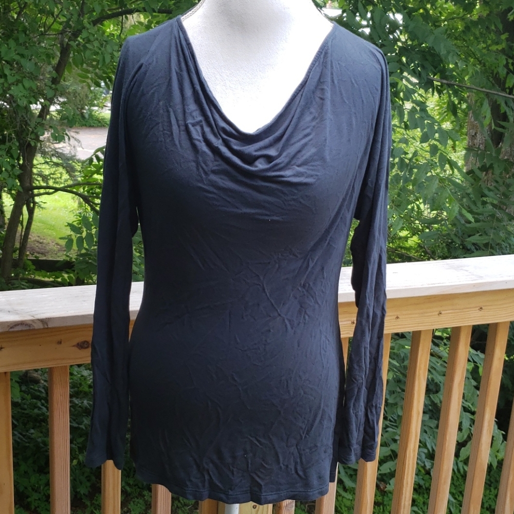 GAP COWL NECK SILKY TOP SZ M
